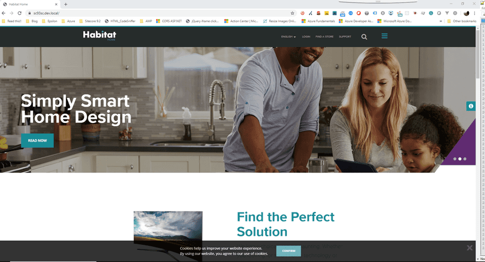 Sitecore Habitat Home Homepage